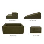 4-in-1 foam ball pit play set corduroy green overview