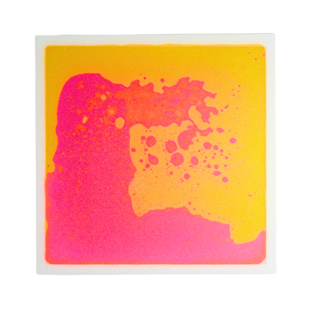Sensory liquid tile orange/pink