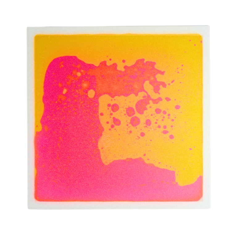 Sensory liquid tile orange/pink