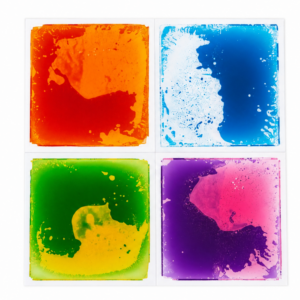 Sensory liquid tiles laid as product shot