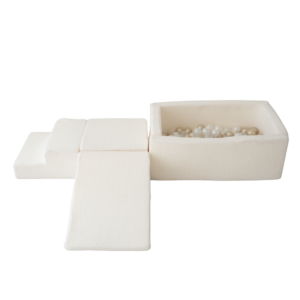 foam ball pit play set bouclé cream productshot