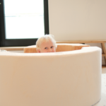 foam rainbow play set hiding child