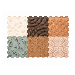 Sense2Play Sensory Path Texture Mats Nature laid out as product shot